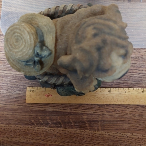 Vintage Ceramic Puppy in a Basket Bank - Picture 11 of 11